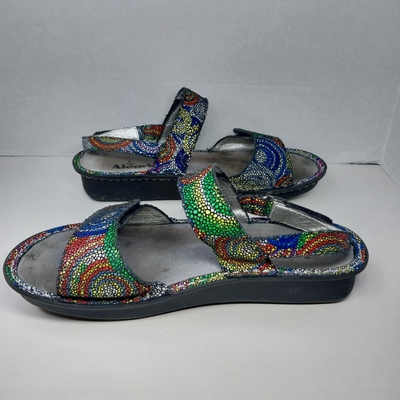 Alegria VERONA Bullseye Women EU 39 US 8.5 Multicolor Strappy Adjustable VER-387 - Picture 6 of 12